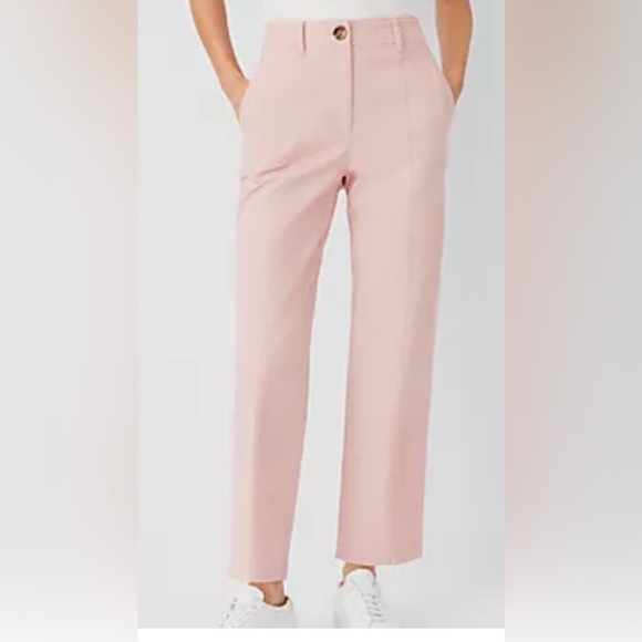 Ann Taylor Pink Straight Leg Pants - Picture 1 of 8